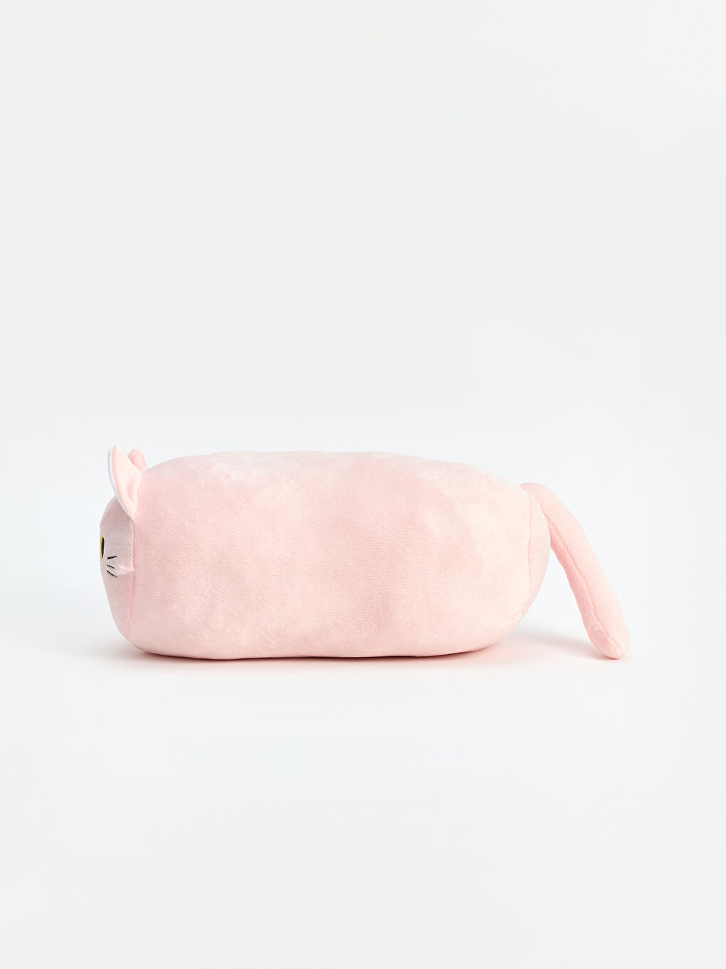 Pembe Kedi Figürlü Bebek Pelüş Kırlent-2