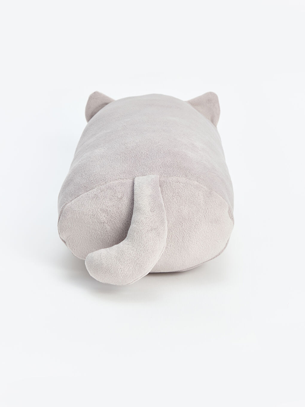 Gri Kedi Figürlü Bebek Pelüş Kırlent-3