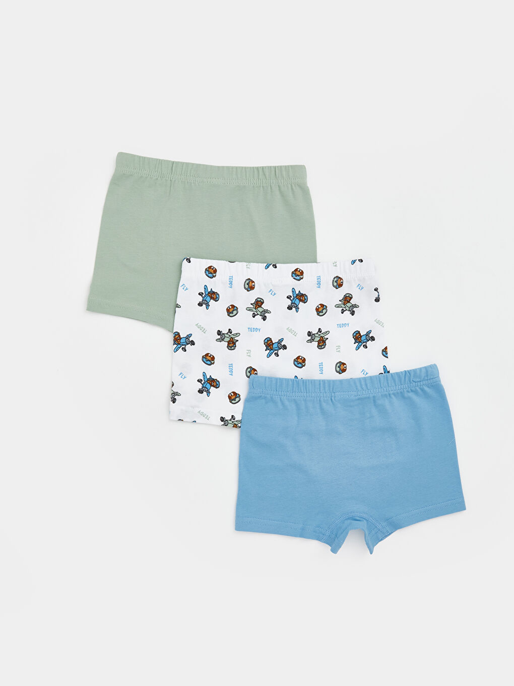 Beyaz Ayı Teddy Baskılı Erkek Çocuk Boxer 3'lü-1