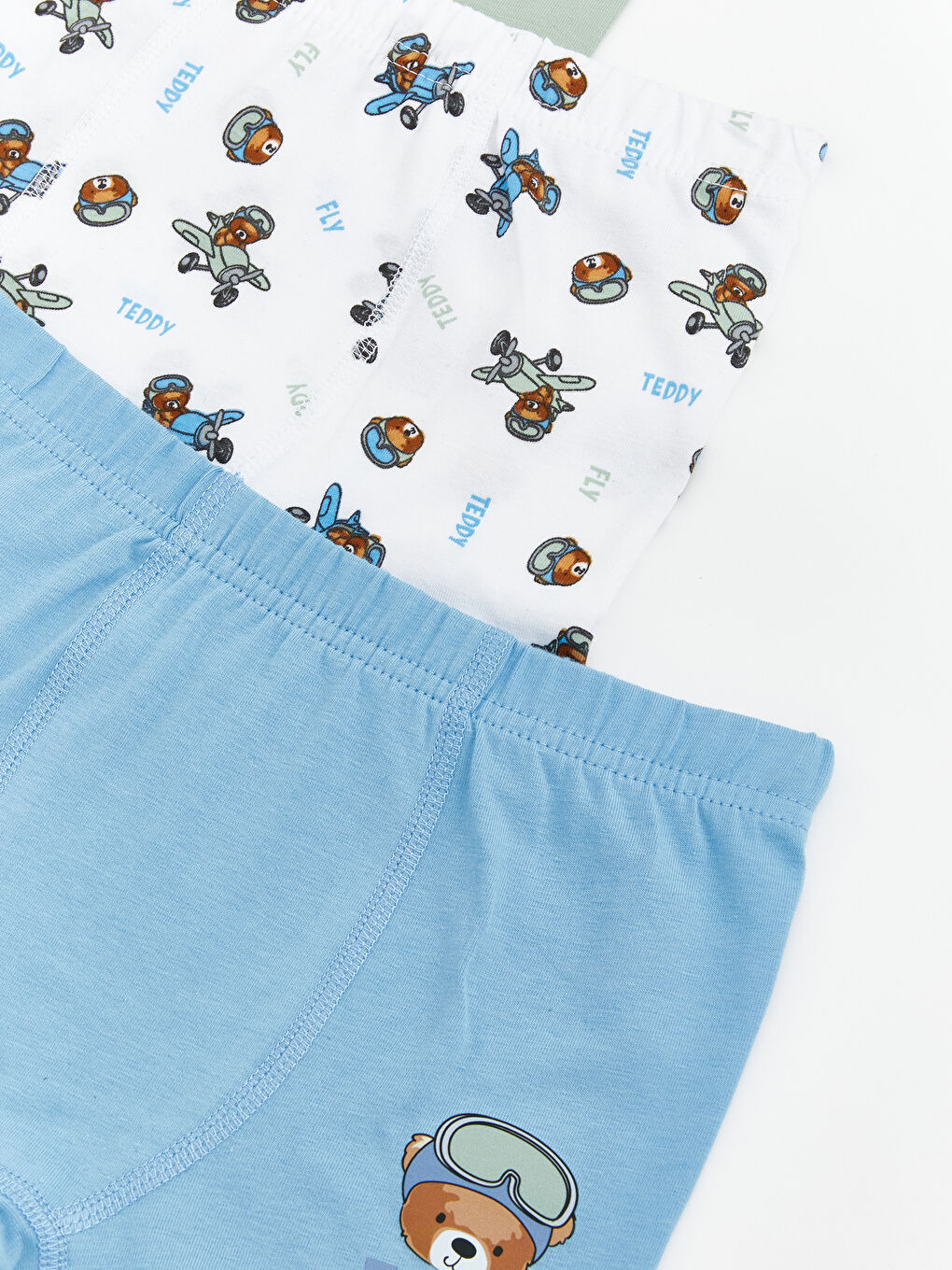 Beyaz Ayı Teddy Baskılı Erkek Çocuk Boxer 3'lü-2