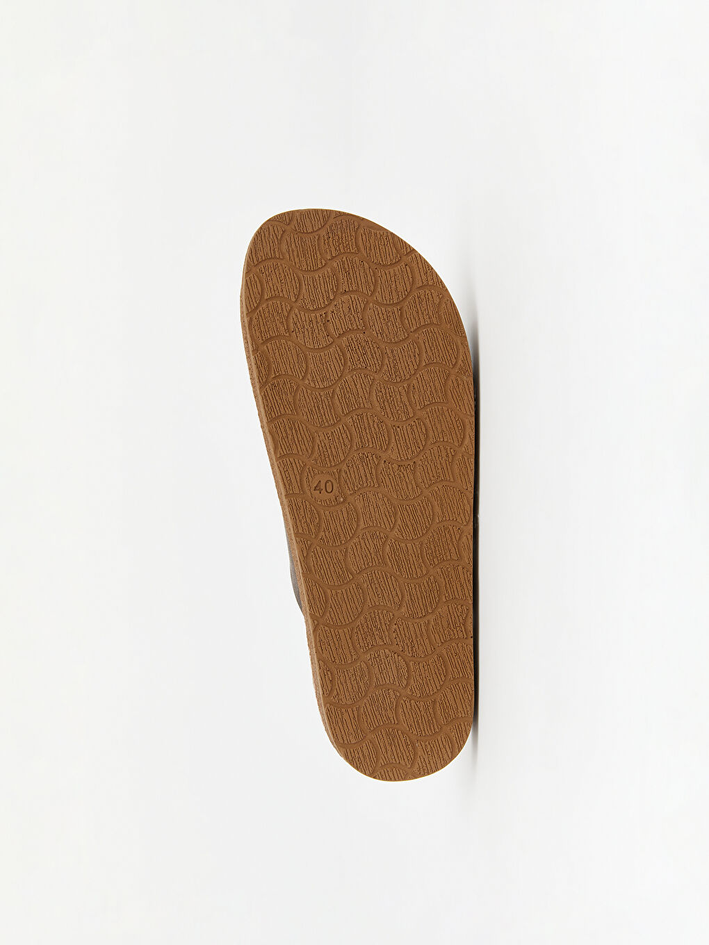 Kahverengi Çift Bantlı Ayarlanabilir Kadın Terlik-3