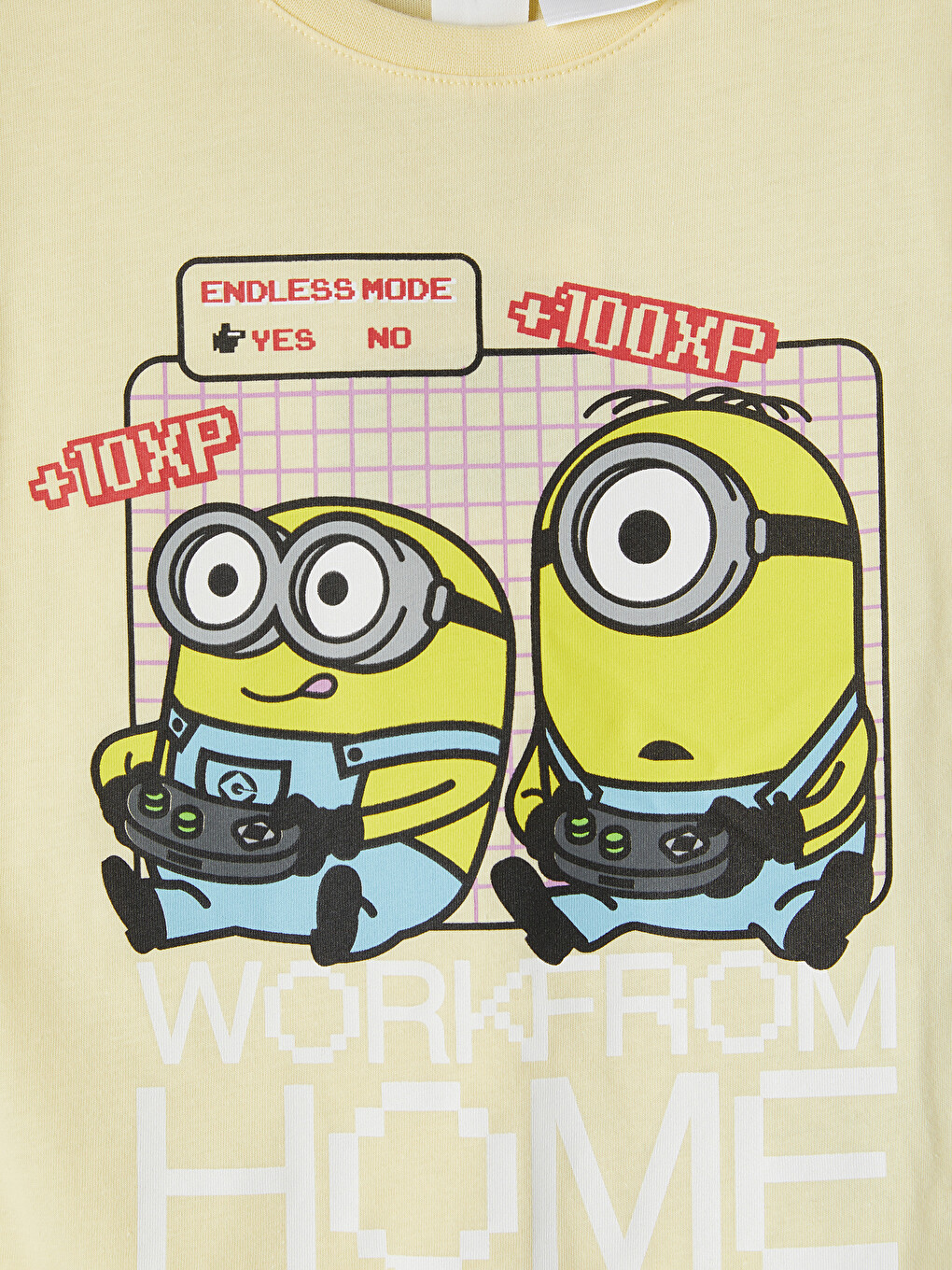 Sarı Minions Baskılı Erkek Çocuk Şortlu Pijama Takımı-2