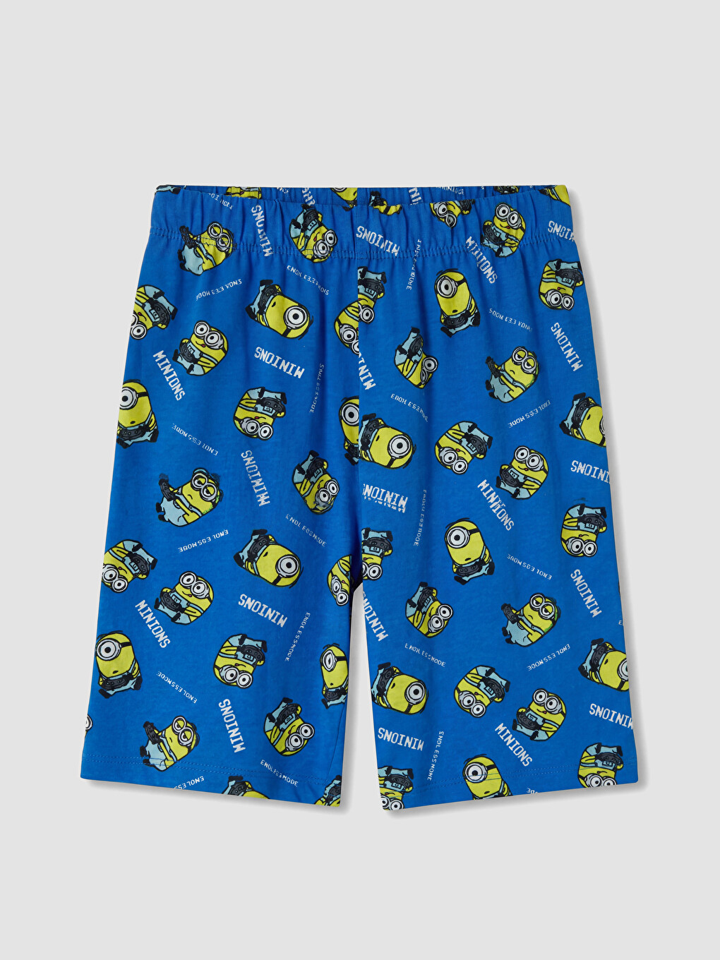 Sarı Minions Baskılı Erkek Çocuk Şortlu Pijama Takımı-4