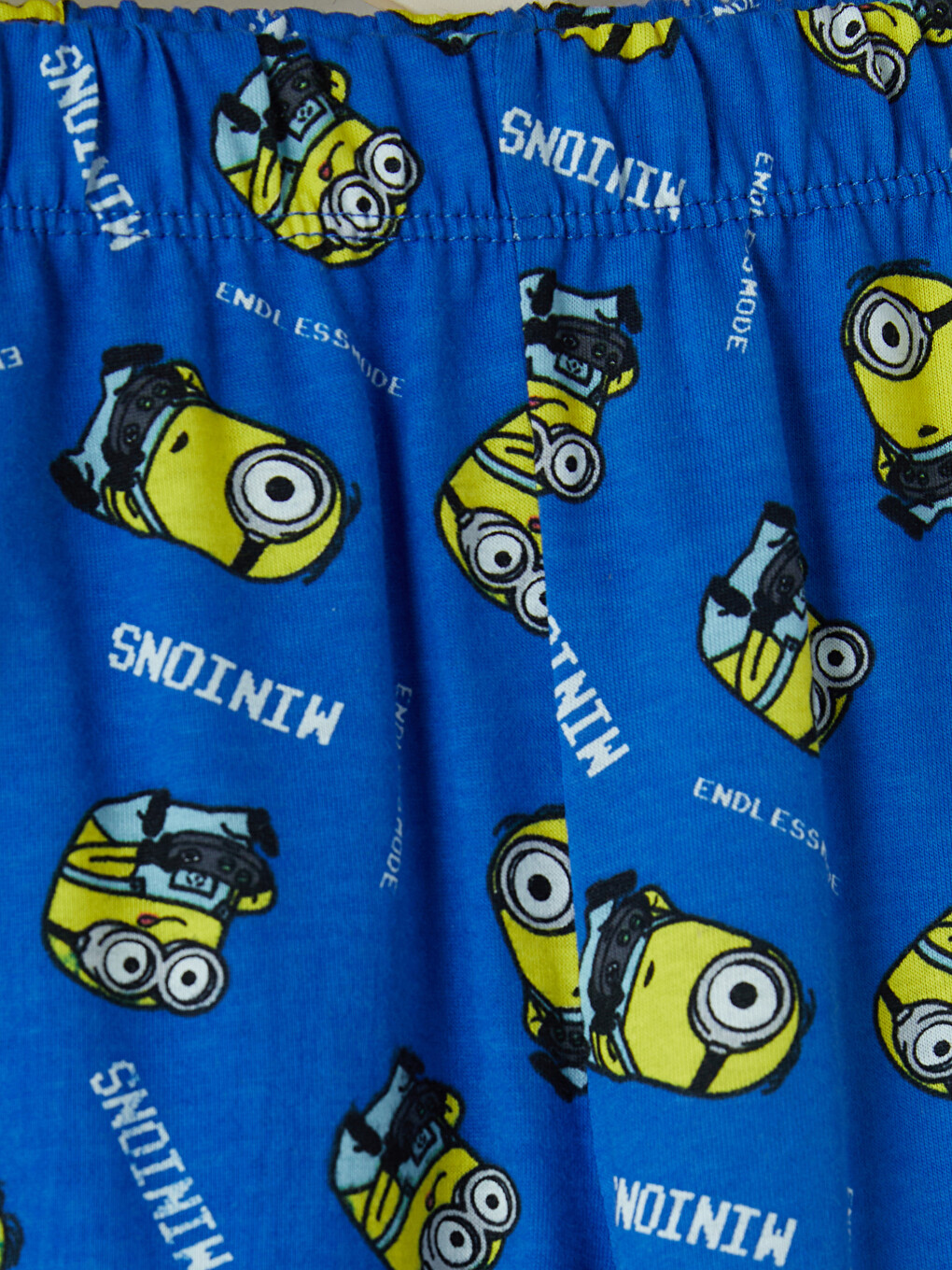 Sarı Minions Baskılı Erkek Çocuk Şortlu Pijama Takımı-5