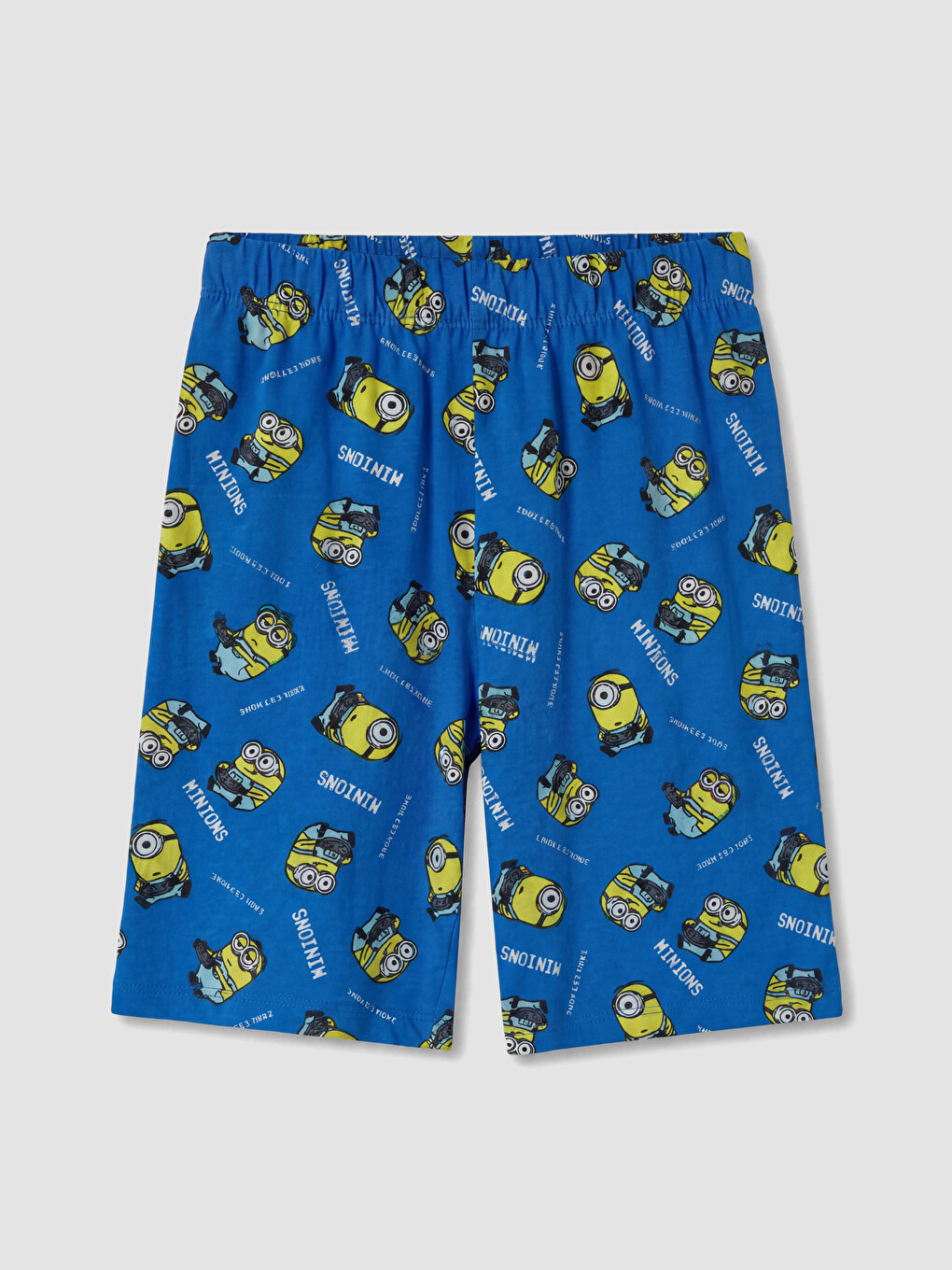 Sarı Minions Baskılı Erkek Çocuk Şortlu Pijama Takımı-6