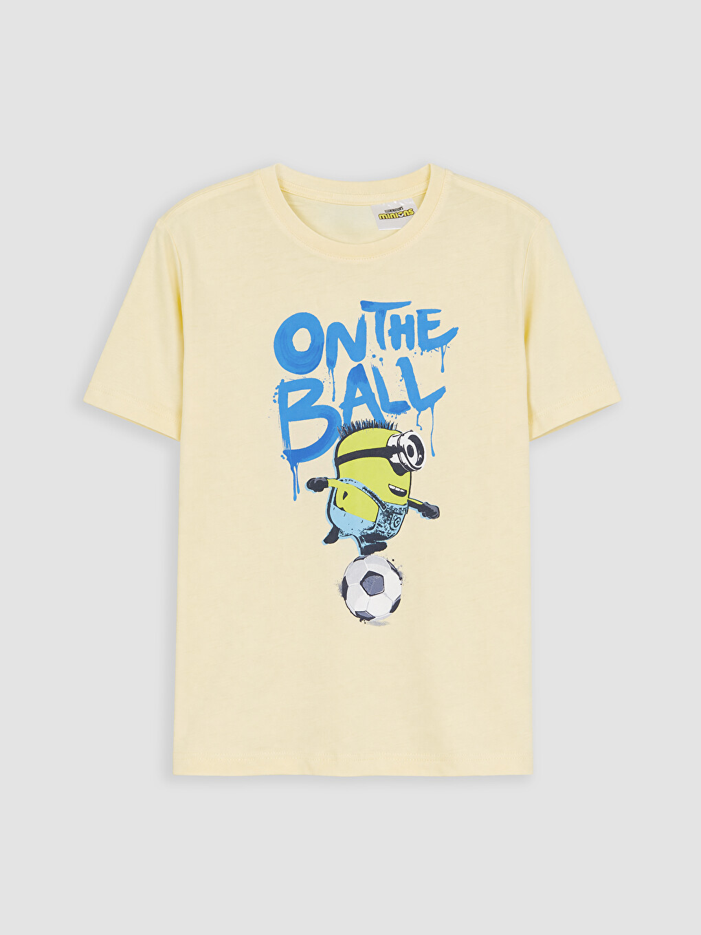 Sarı Minions Baskılı Erkek Çocuk Şortlu Pijama Takımı-1