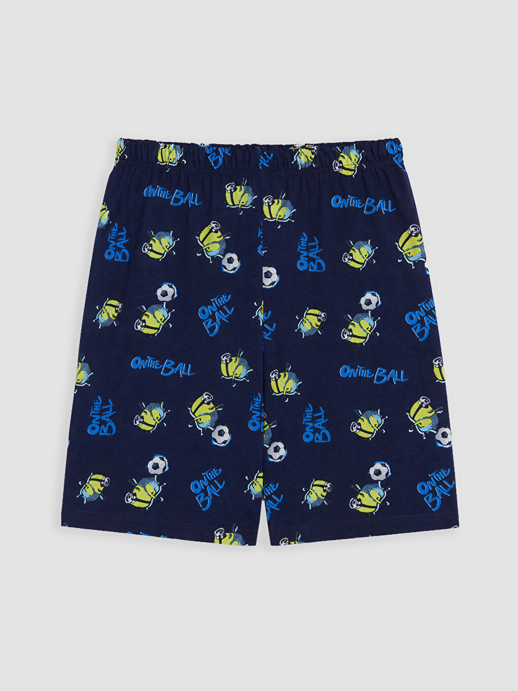 Sarı Minions Baskılı Erkek Çocuk Şortlu Pijama Takımı-4