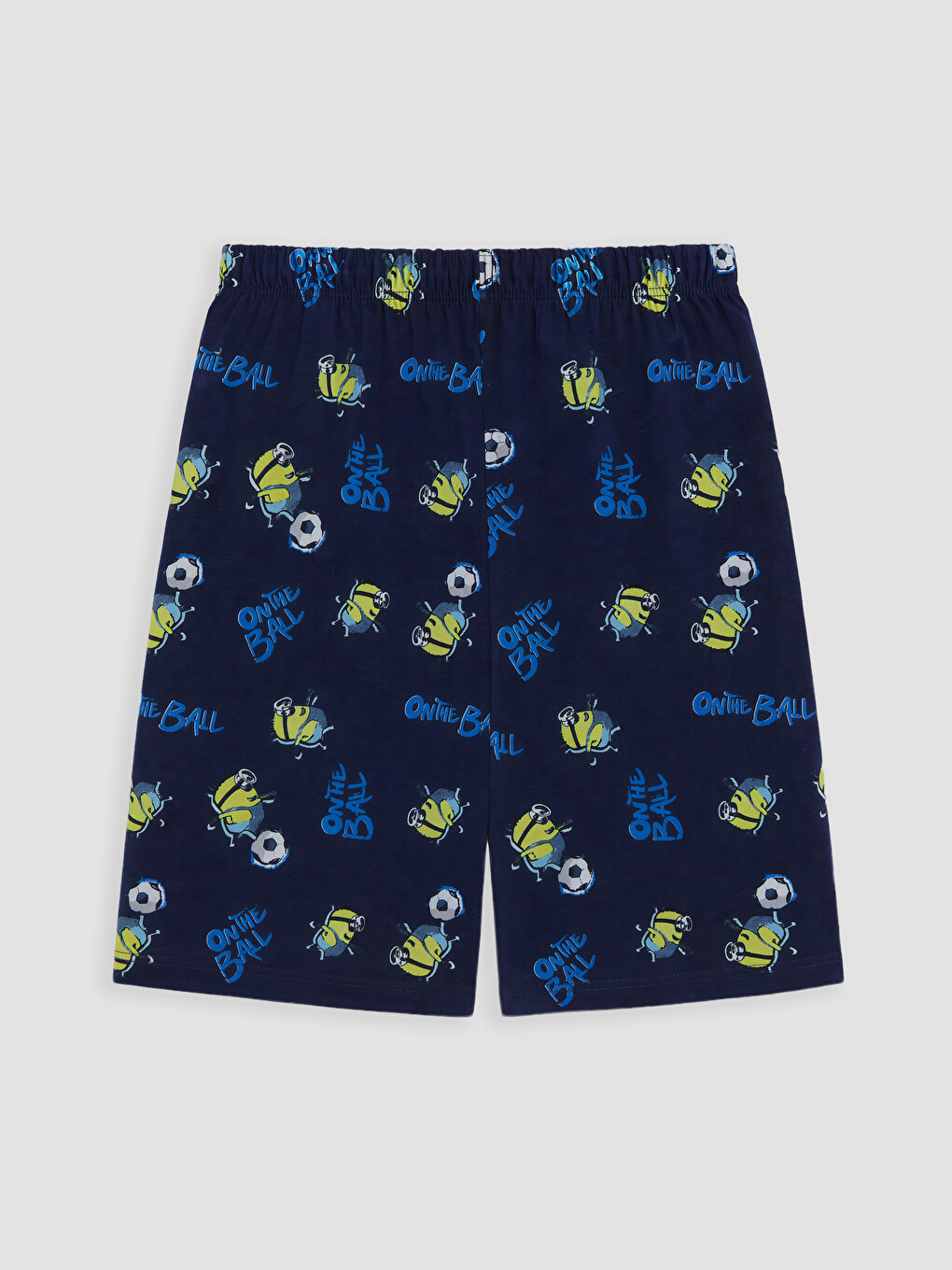 Sarı Minions Baskılı Erkek Çocuk Şortlu Pijama Takımı-6