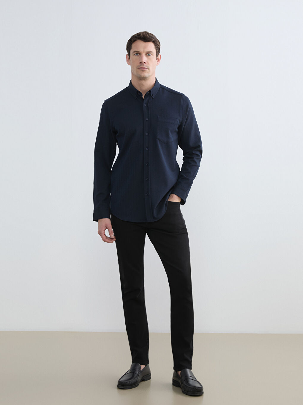 Regular Fit Patterned Shirt-1