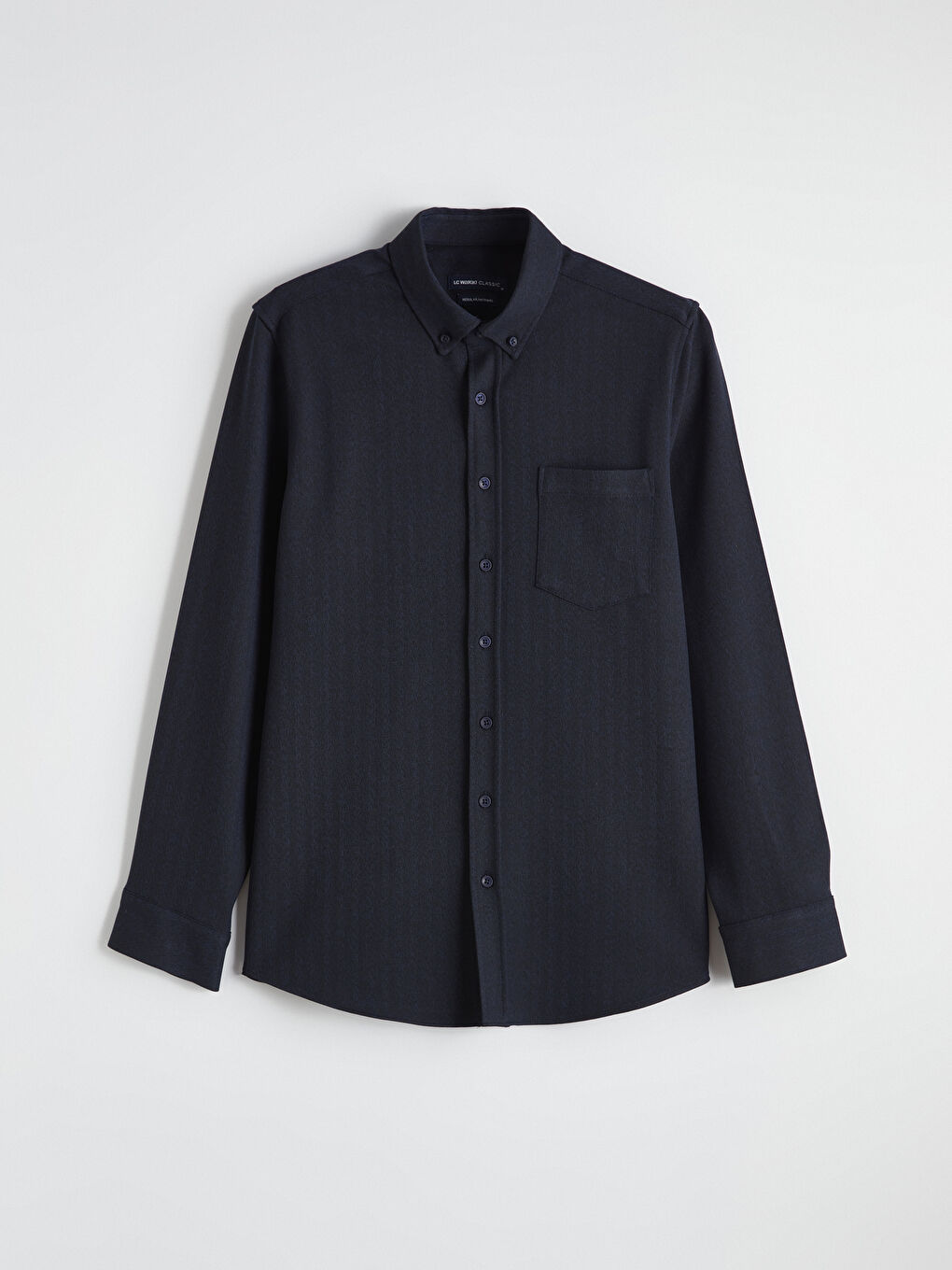 Lacivert Regular Fit Desenli Erkek Gömlek