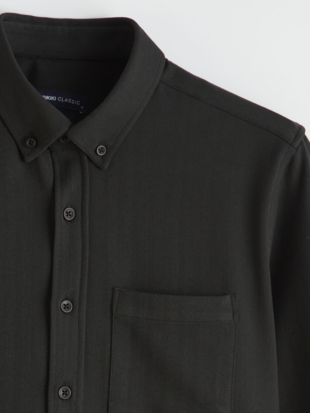 Yeşil Regular Fit Erkek Gömlek-1