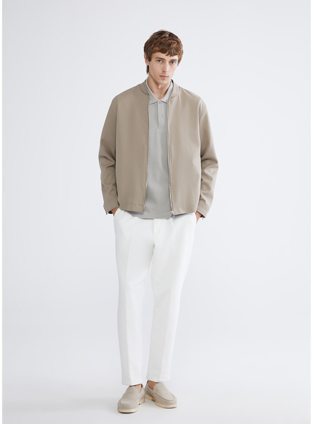 Kahverengi Standart Kalıp Erkek Ceket-1