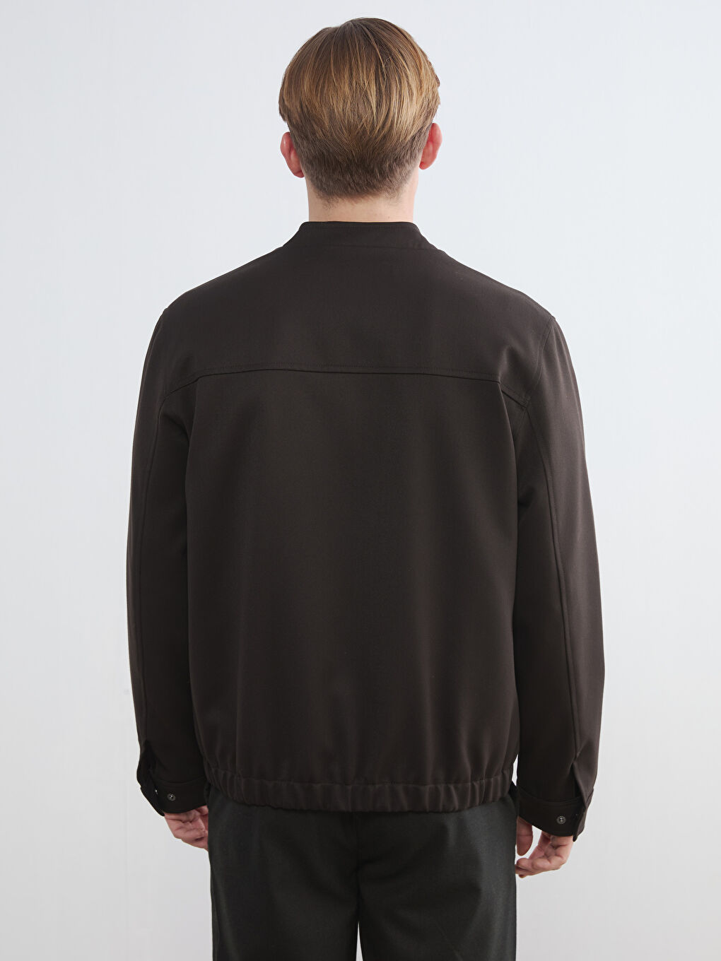 Kahverengi Standart Kalıp Erkek Ceket-4