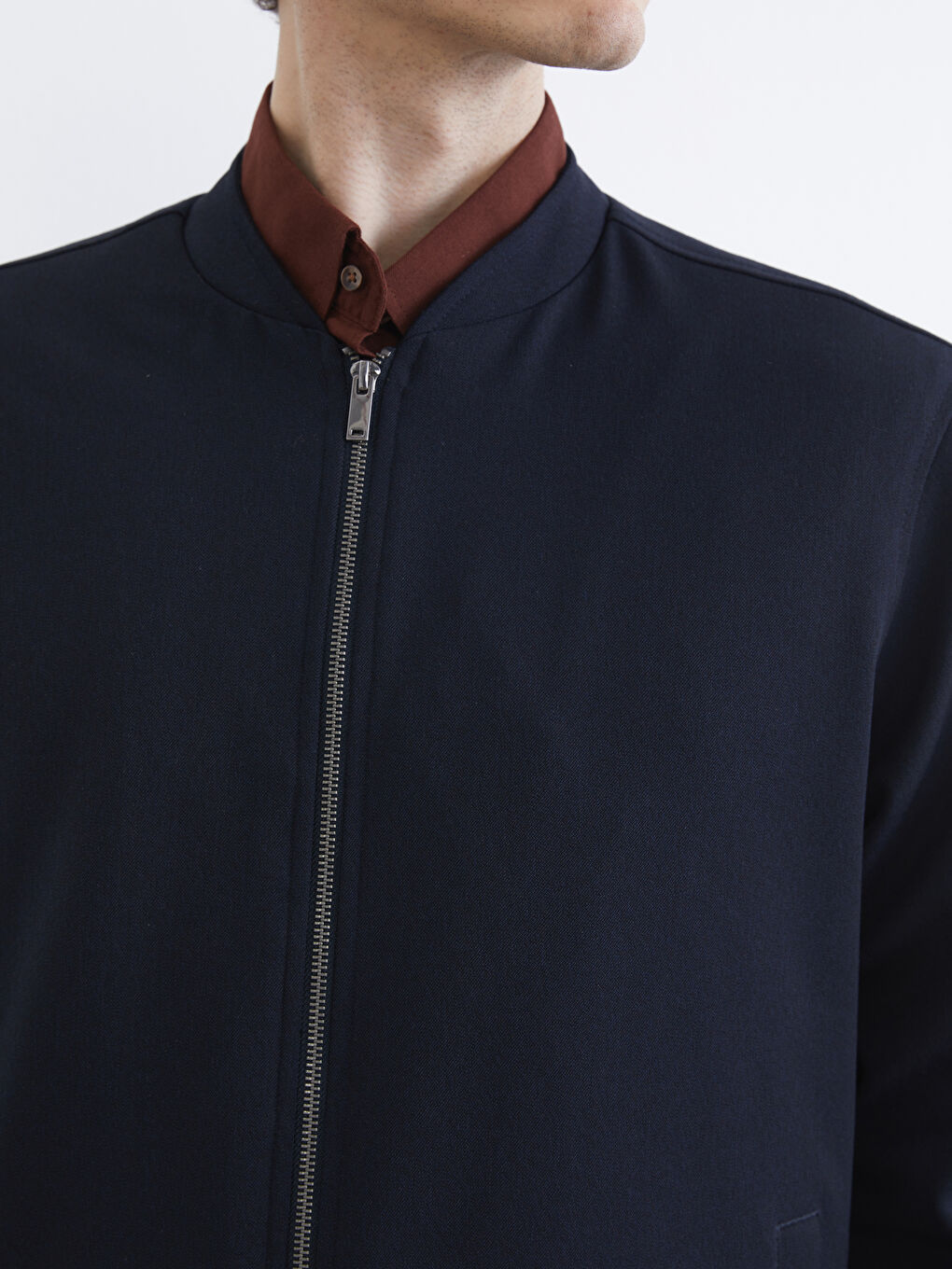 Lacivert Standart Kalıp Erkek Ceket-2