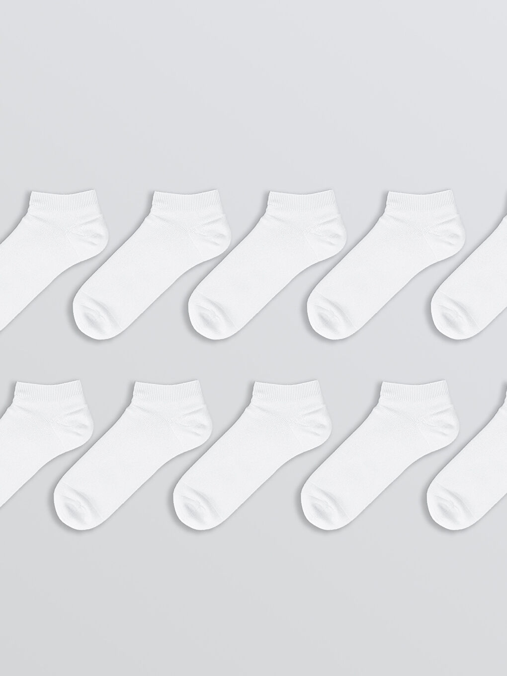 Мужчины Белый Короткие носки-1
