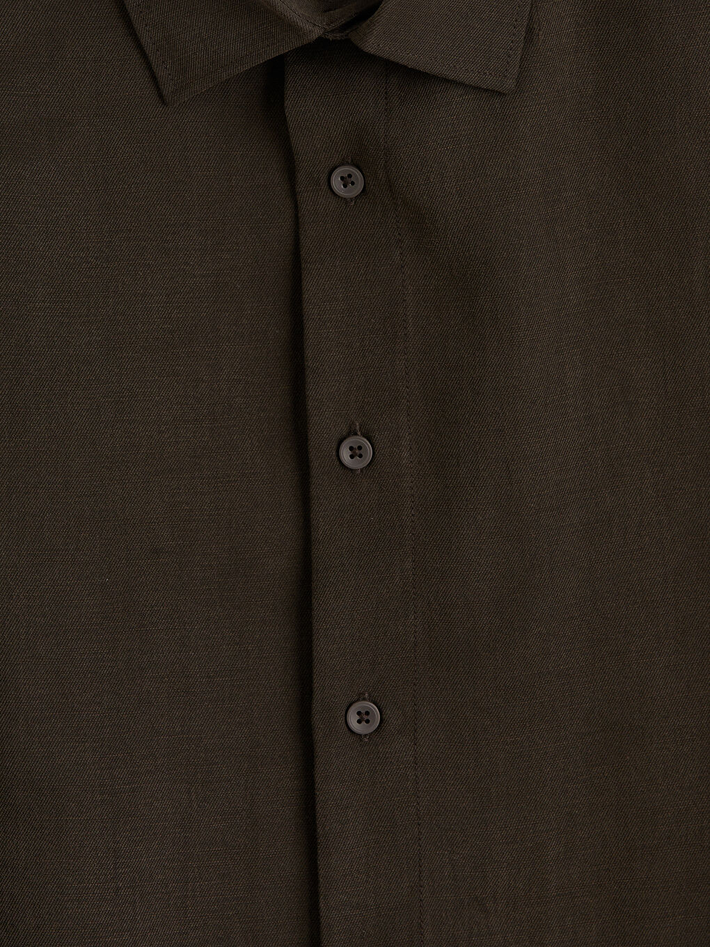 Kahverengi Regular Fit Erkek Armürlü Gömlek	-2