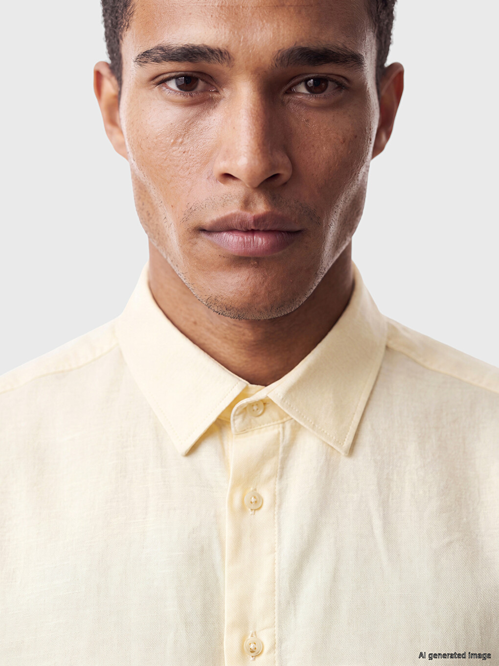 Regular Fit Men's Basic Dobby Shirt-2