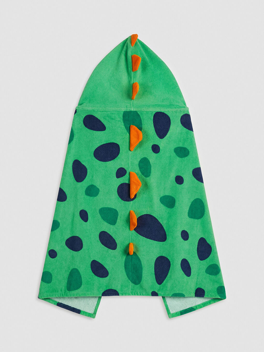 Yeşil Dinozor Figürlü Erkek Çocuk Panço Havlu-2