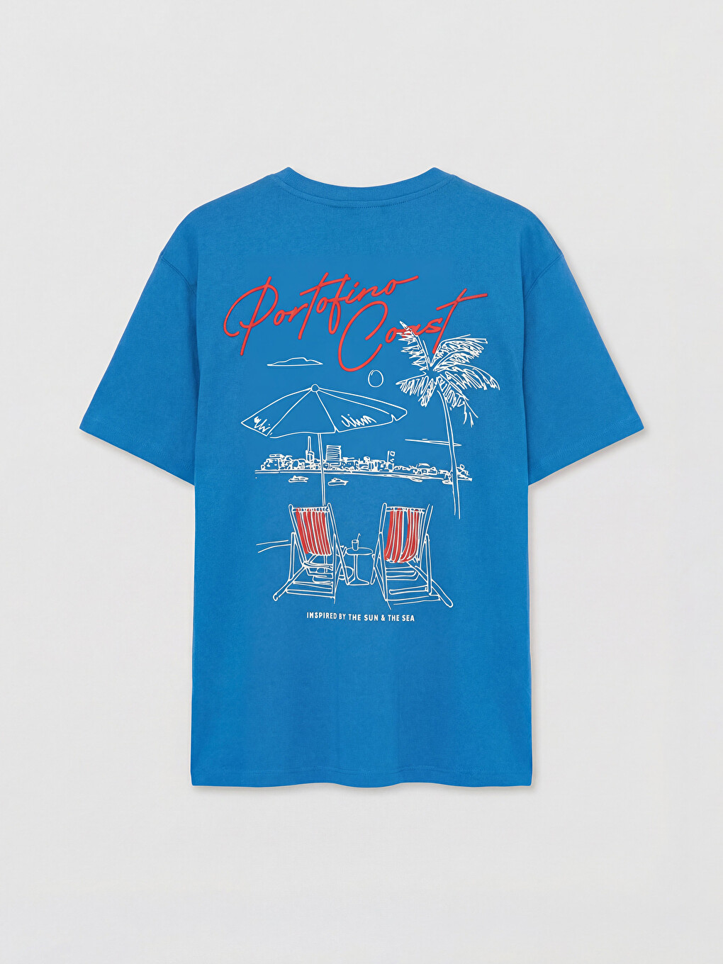 Man Blue T-shirt-5