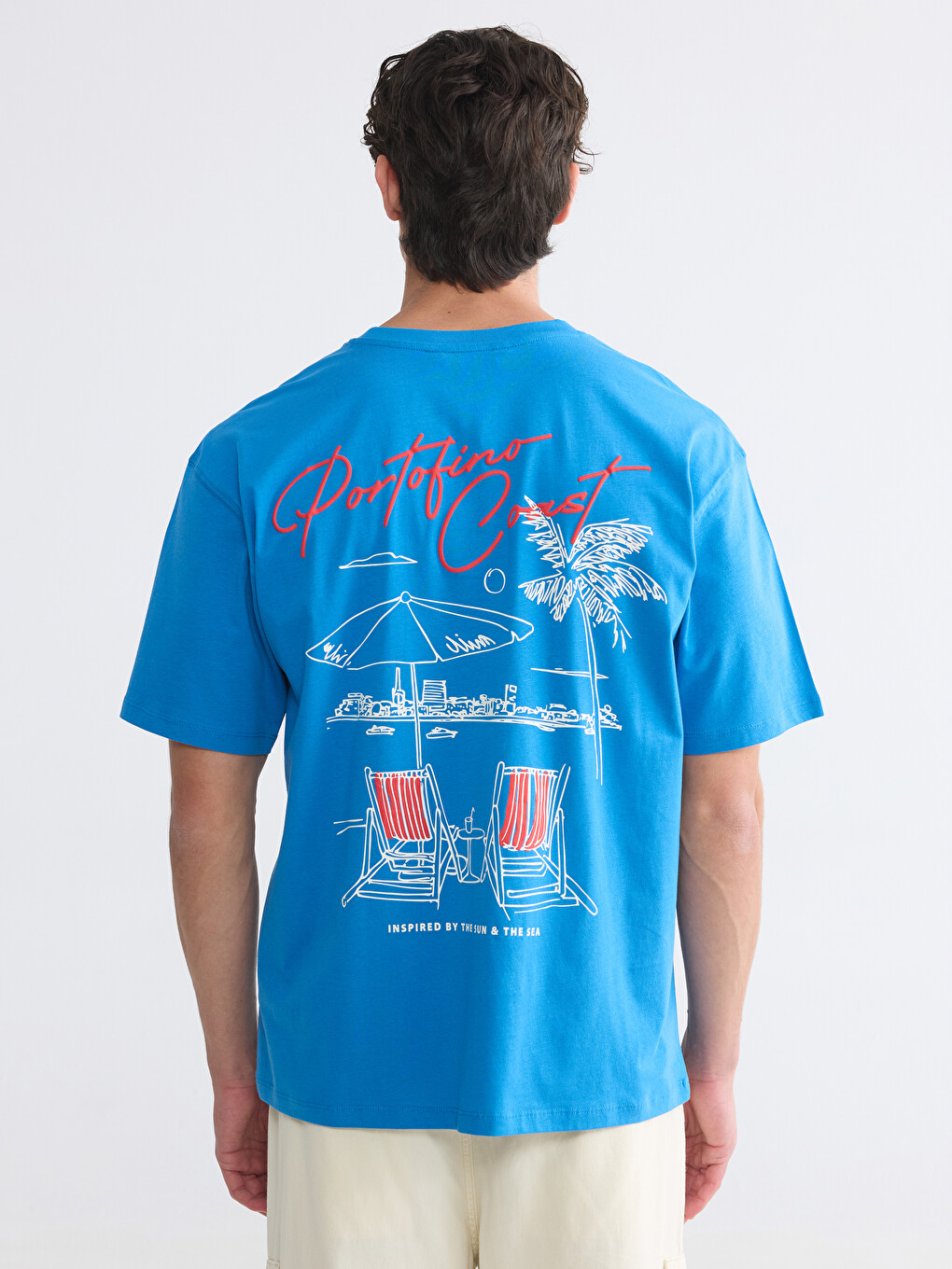 Man Blue T-shirt-3
