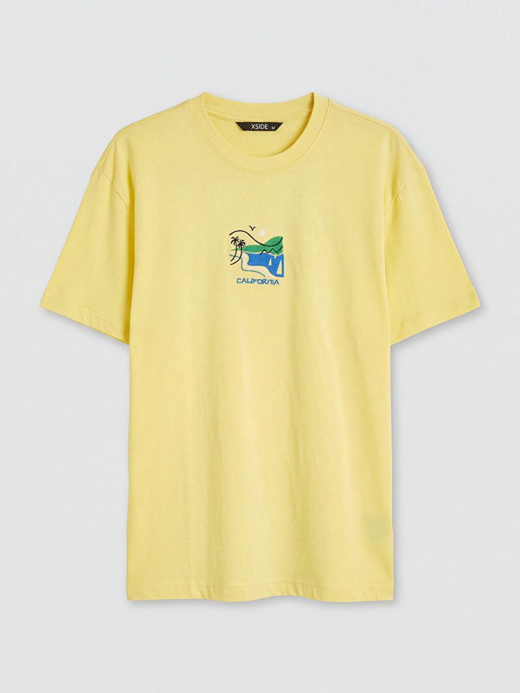 Crew Neck California Printed Men's T-shirt-4