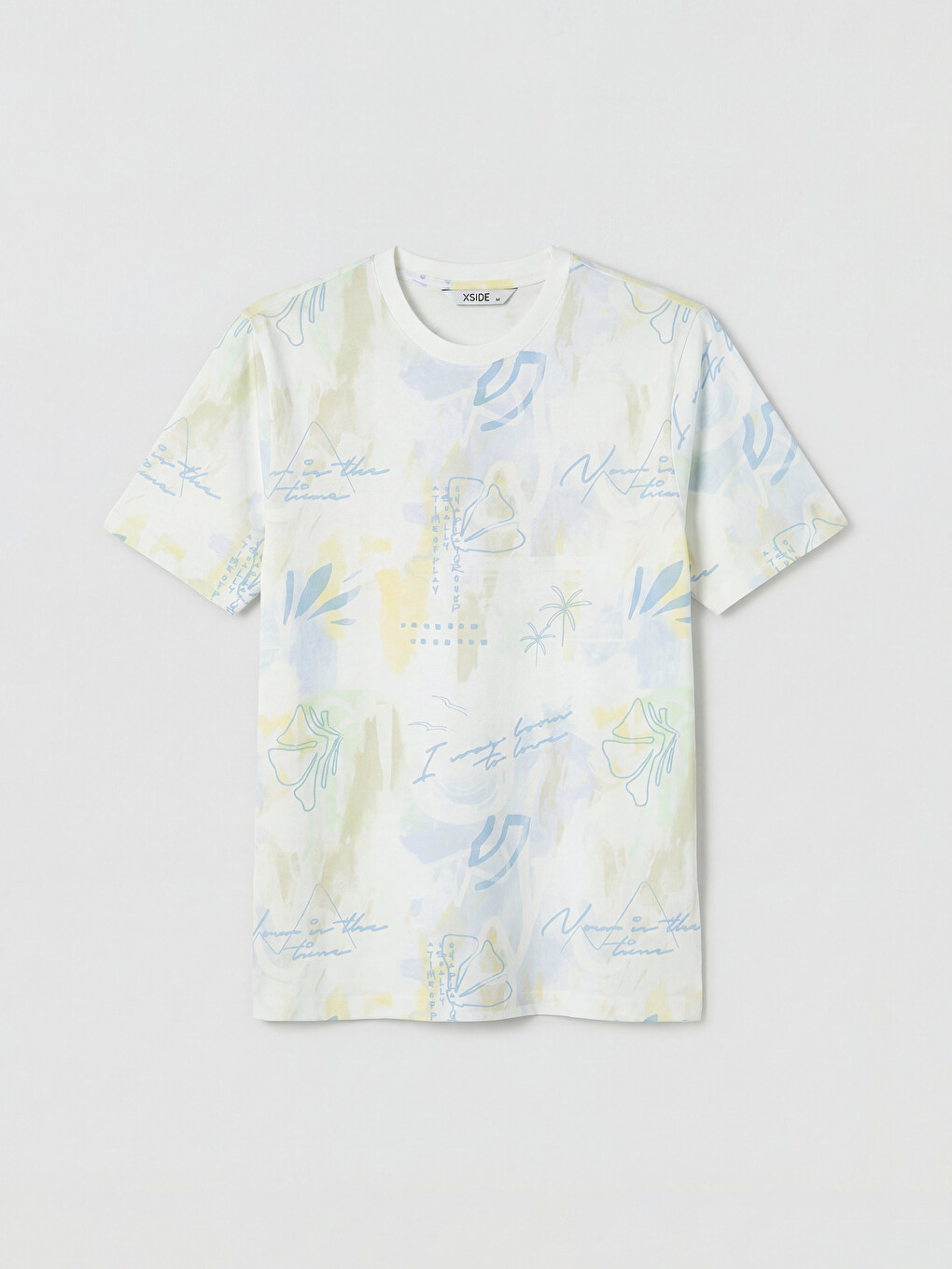 Crew Neck Printed Men's T-shirt-4