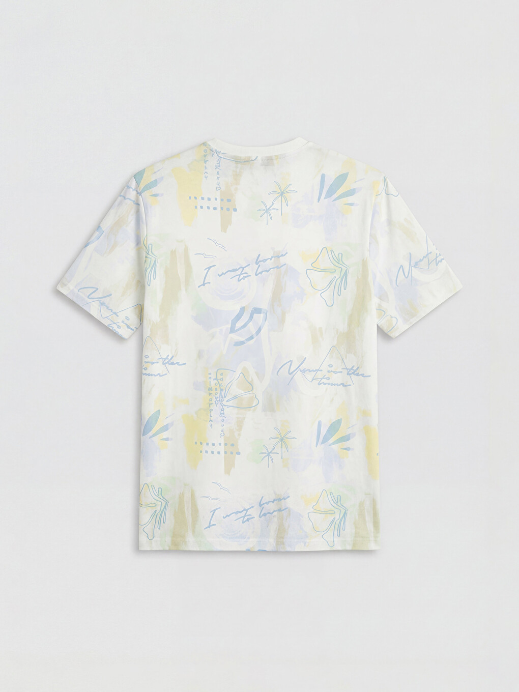 Crew Neck Printed Men's T-shirt-5