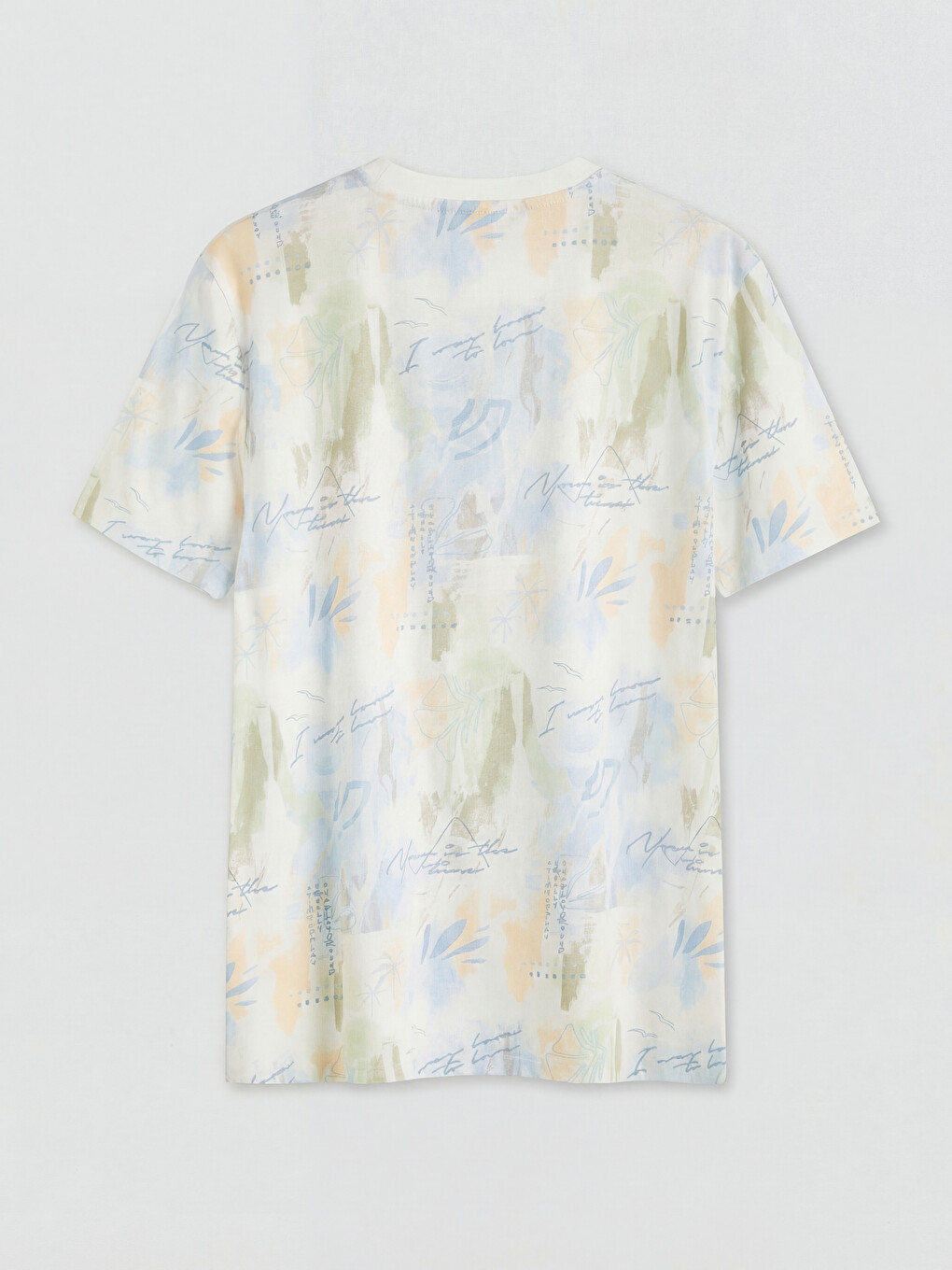 Crew Neck Printed Men's T-shirt-5