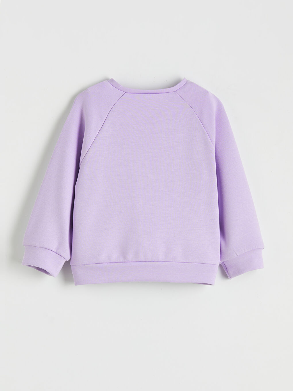 Lila Bisiklet Yaka Kız Çocuk Sweatshirt ve Eşofman Altı-2