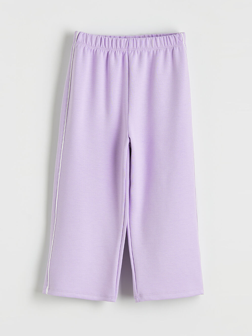 Lila Bisiklet Yaka Kız Çocuk Sweatshirt ve Eşofman Altı-3