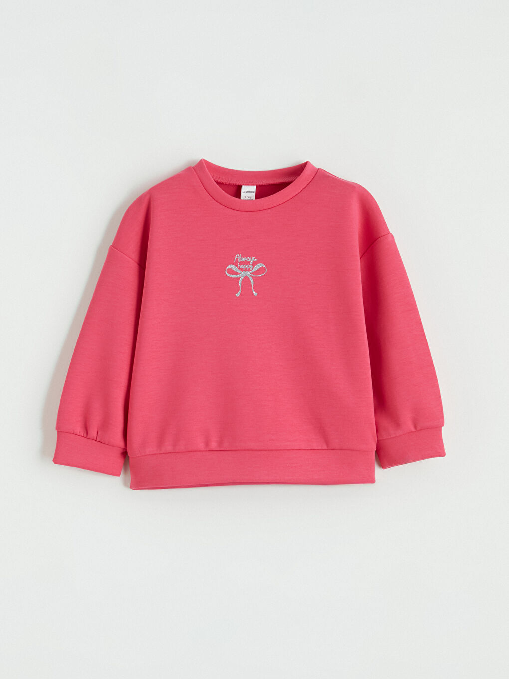 Fuşya Baskılı Kız Çocuk Soft Touch Sweatshirt ve Eşofman Altı-1