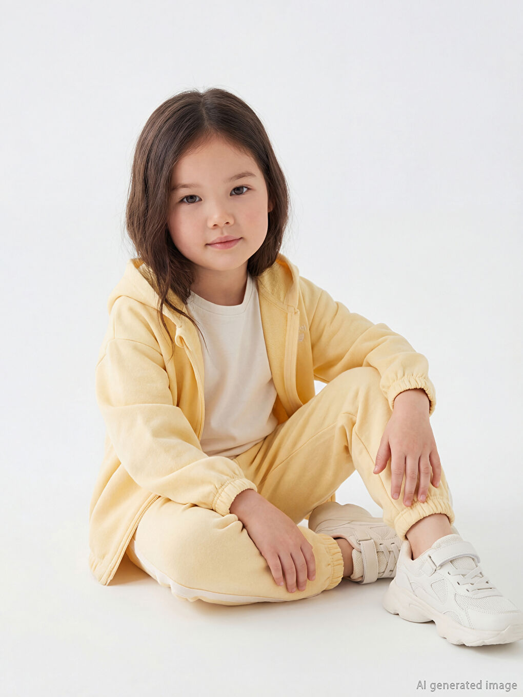 Σετ Φόρμας με Κεντημένη Ζακέτα για Κορίτσια-1