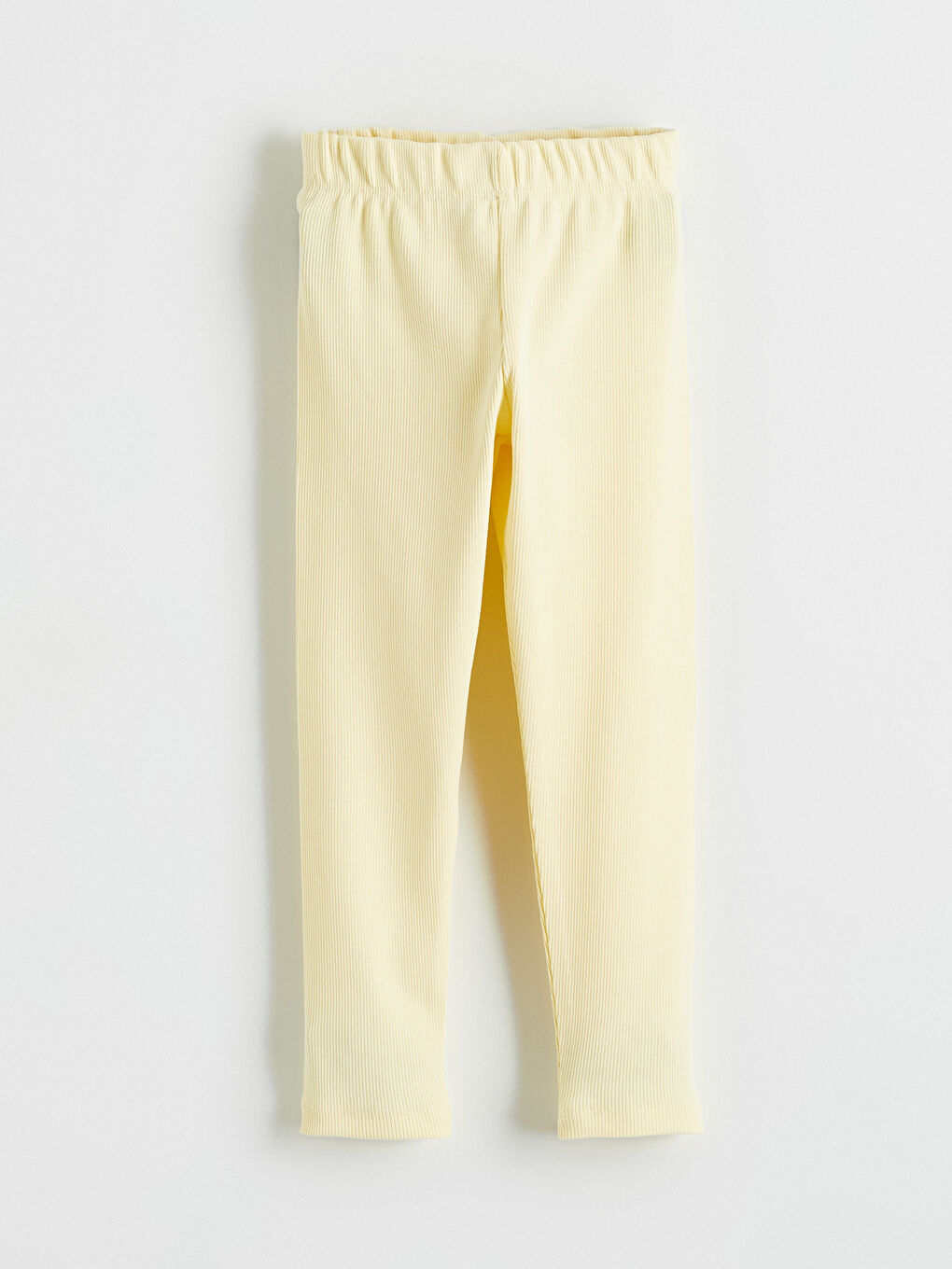 Sarı Beli Lastikli Kız Çocuk Tayt