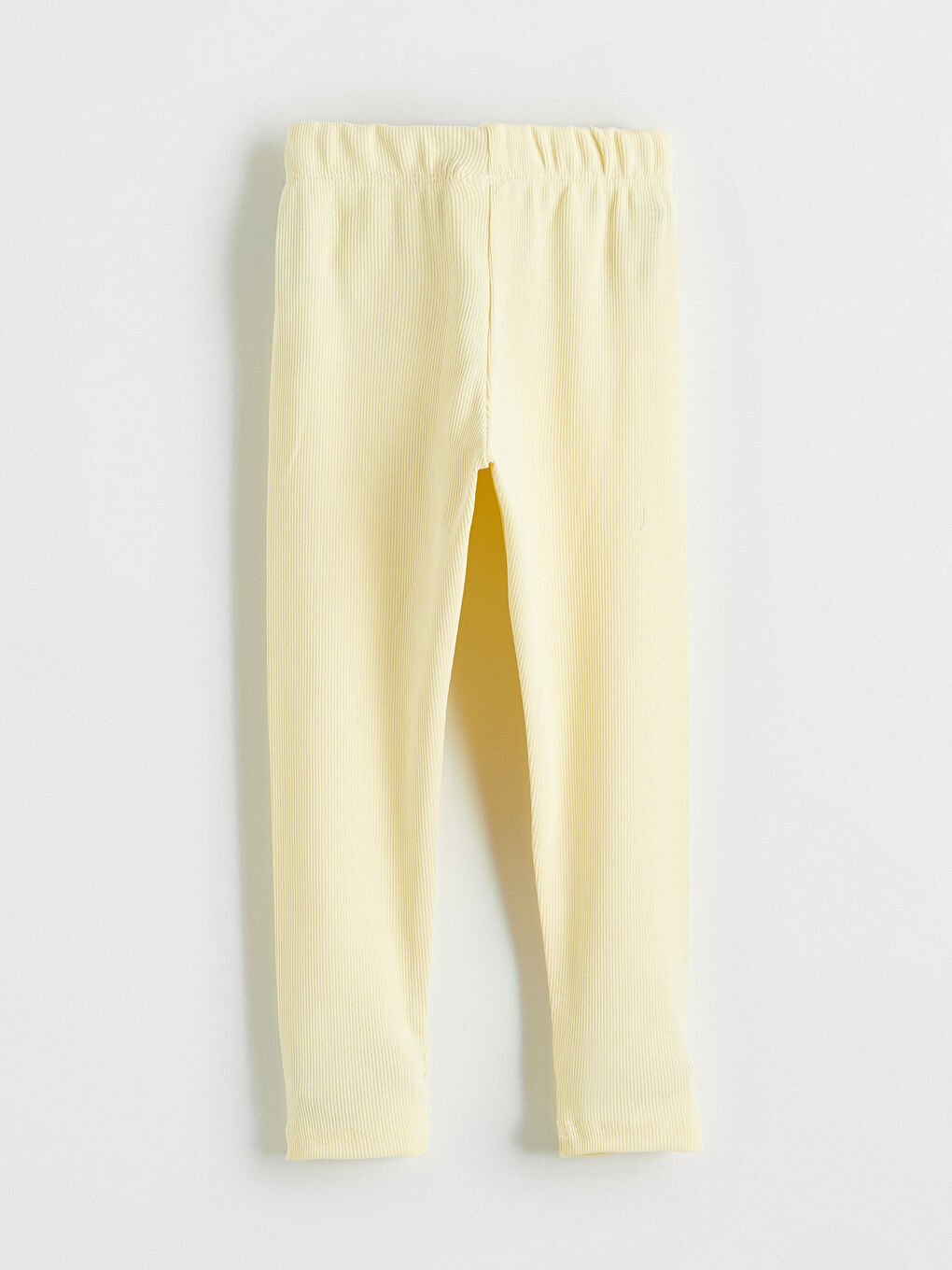 Sarı Beli Lastikli Kız Çocuk Tayt-2