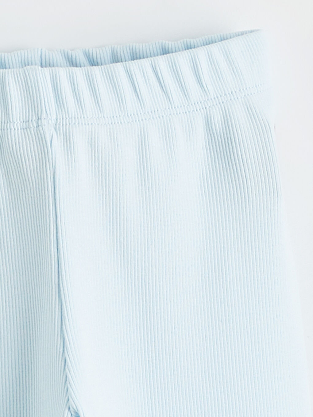 Mavi Beli Lastikli Kız Çocuk Tayt-1