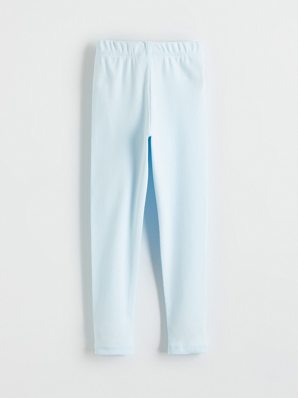 Mavi Beli Lastikli Kız Çocuk Tayt-2