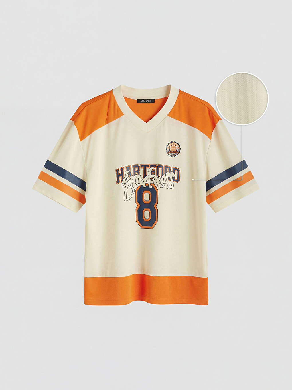 V Neck Hartford Printed Men's Sports T-shirt-4