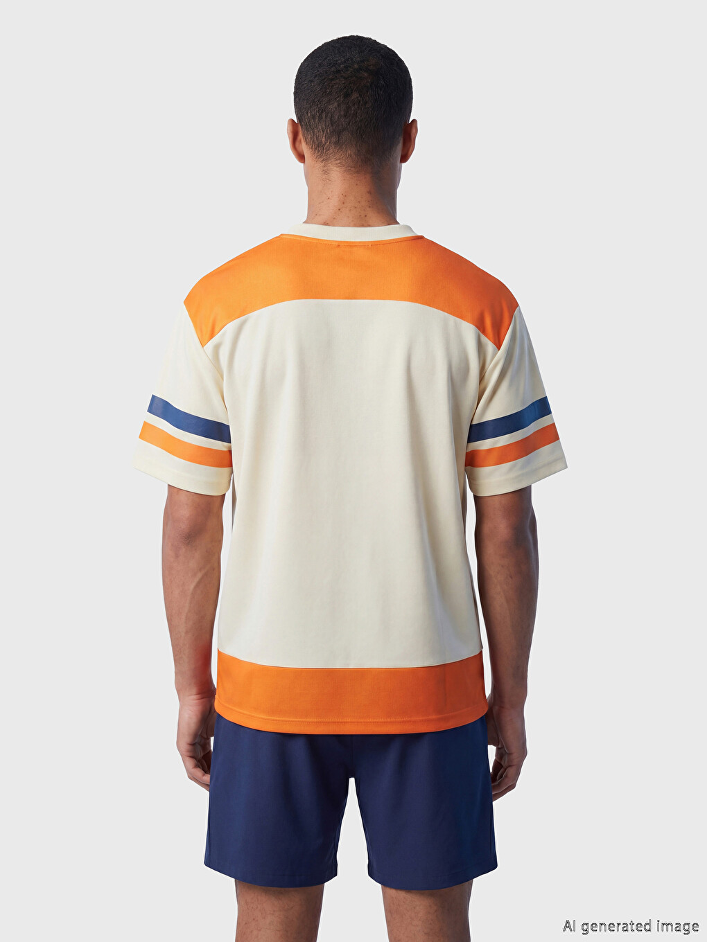 V Neck Hartford Printed Men's Sports T-shirt-3