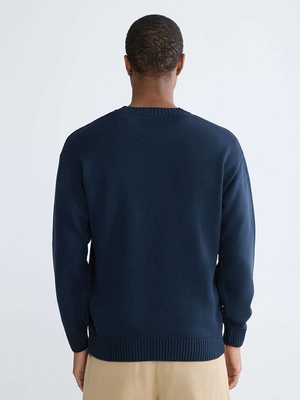 Men's Crew Neck Knit Sweater-3