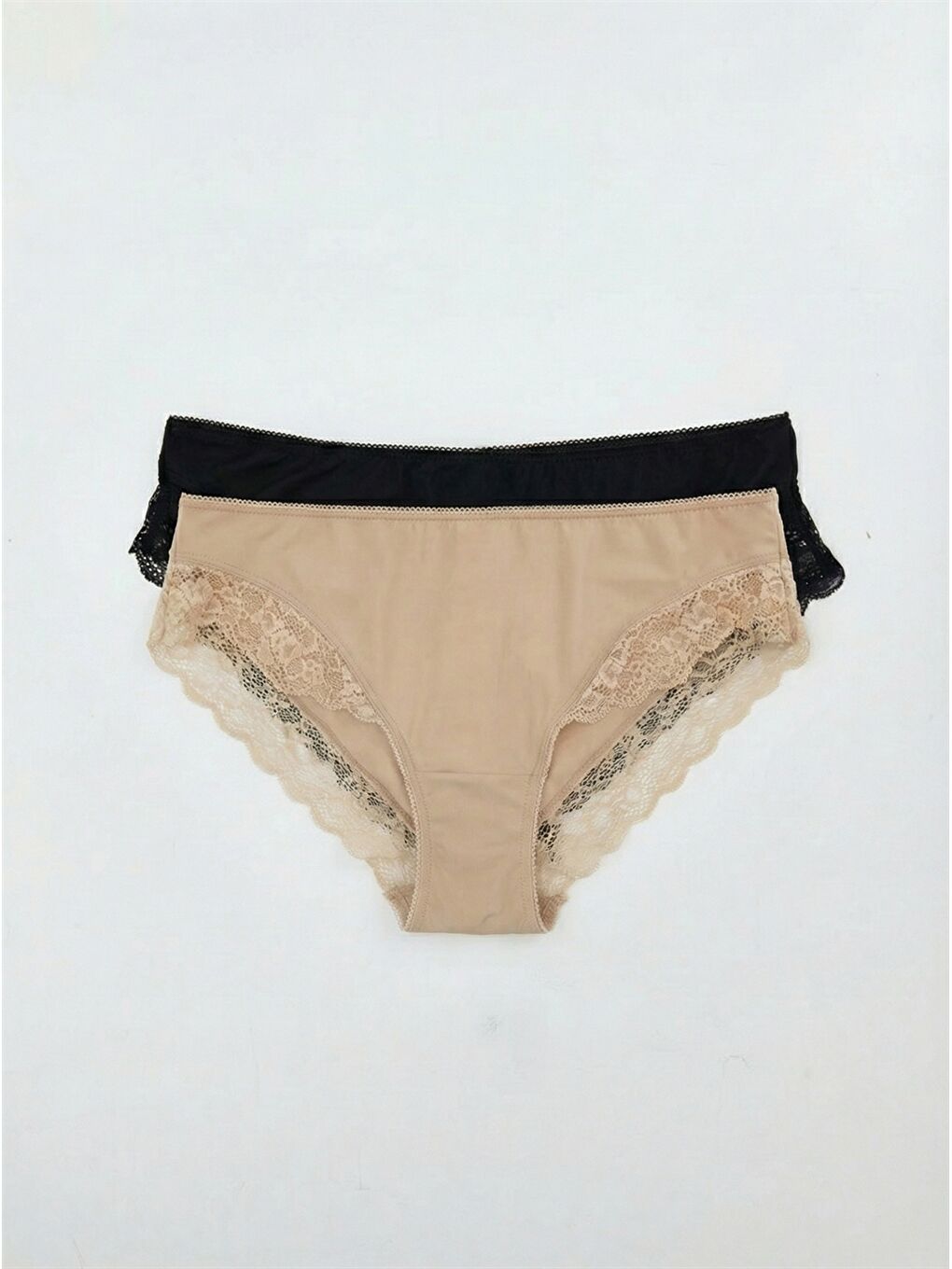 Pembe Dantel Detaylı Bikini Külot 2'li