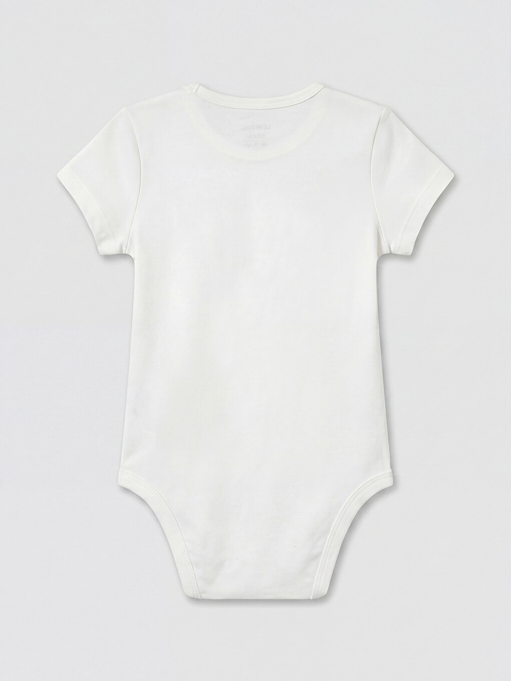 Ekru Baskılı Erkek Bebek Çıtçıtlı Body-1