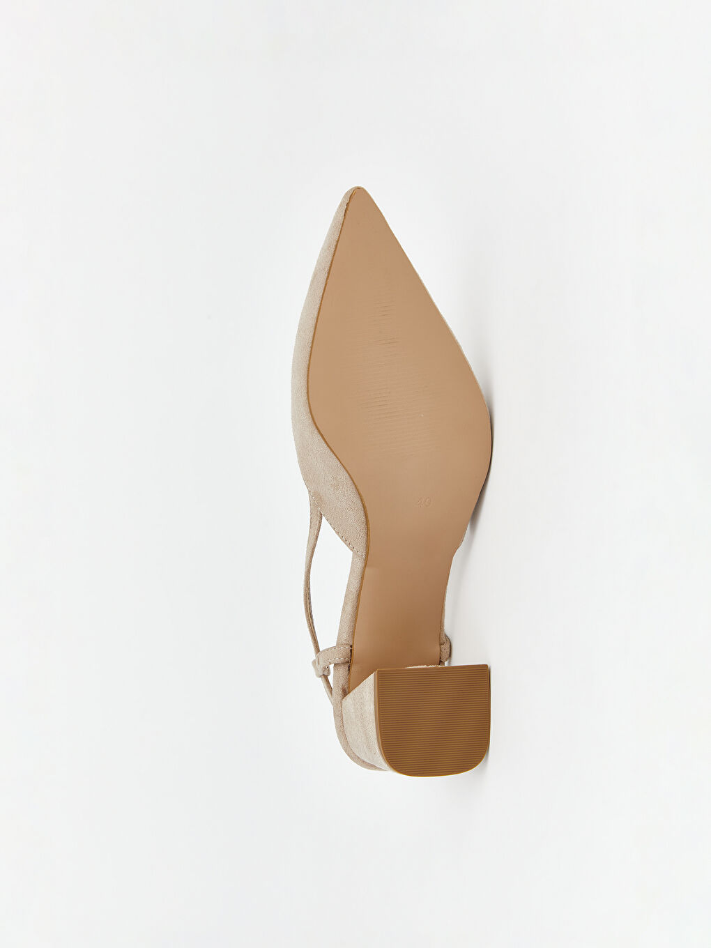 Kahverengi Süet Görünümlü Kadın Topuklu Ayakkabı-3