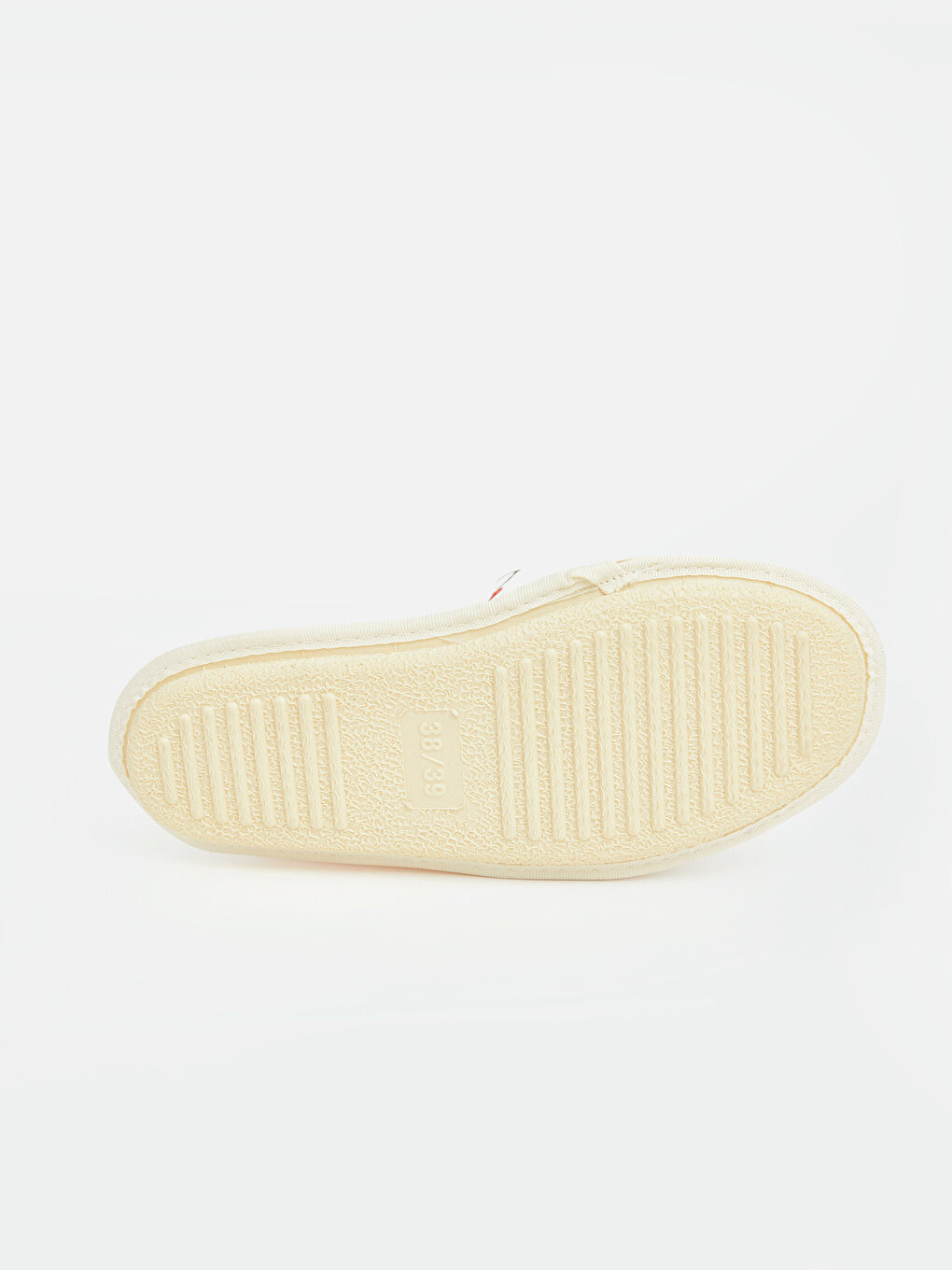 Ekru Fiyonk Detaylı Kadın Ev Terliği-4