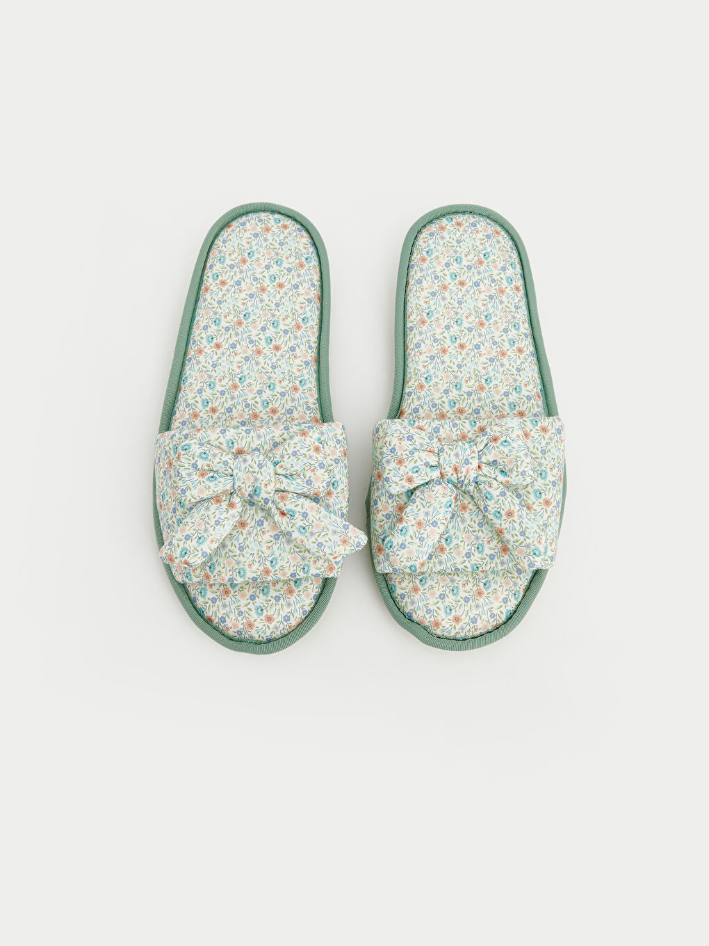 Karışık Fiyonk Detaylı Kadın Terlik-2