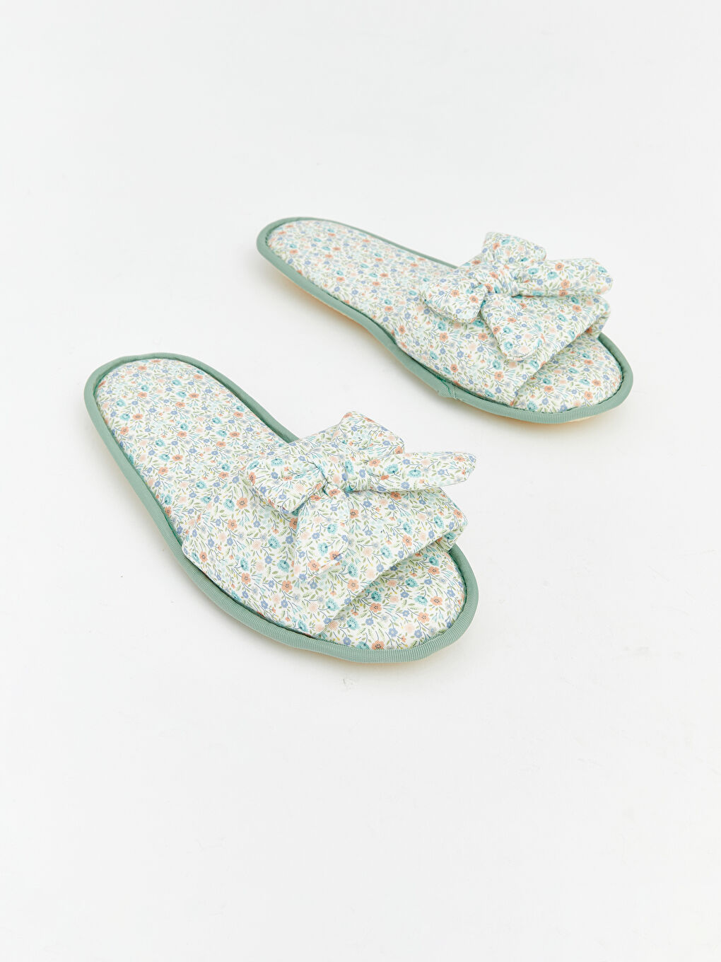 Karışık Fiyonk Detaylı Kadın Terlik-3