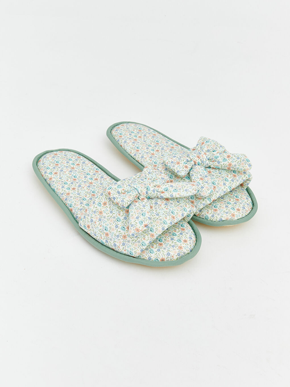 Karışık Fiyonk Detaylı Kadın Terlik-4