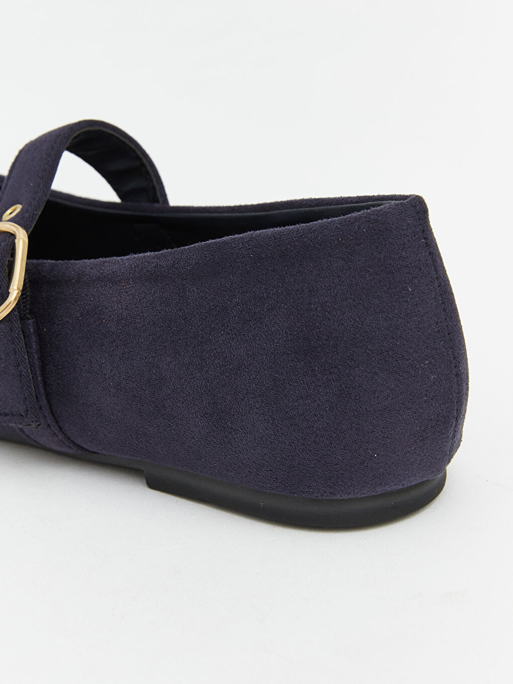 Lacivert Süet Görünümlü Kadın Babet-4