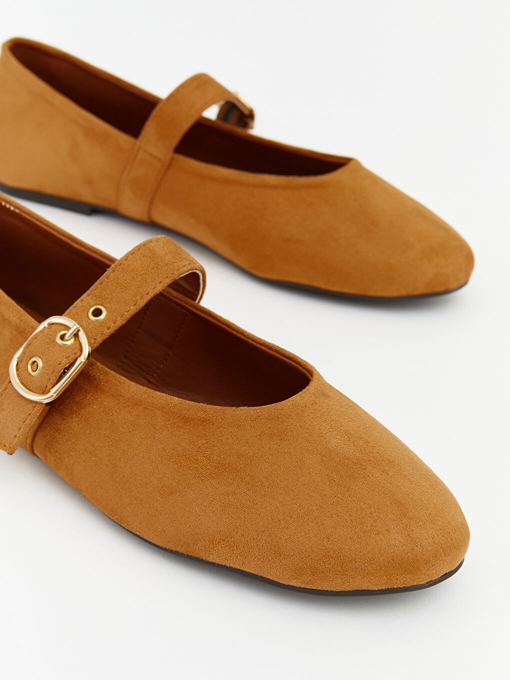 Bej Deri Görünümlü Kadın Babet-2