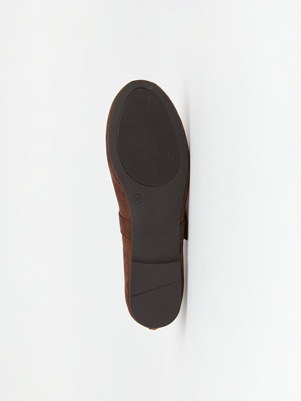 Kahverengi Deri Görünümlü Kadın Babet-3