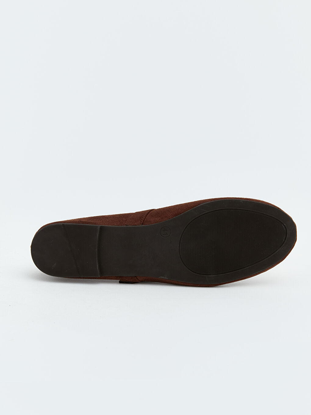 Kahverengi Süet Görünümlü Kadın Babet-3